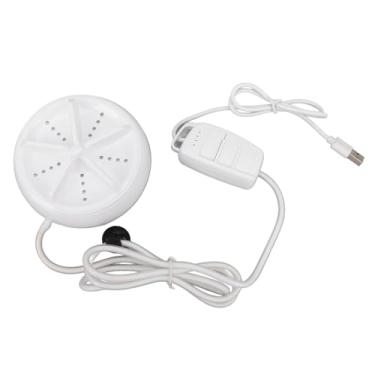 Imagem de Mini Máquina de Lavar de Turbina, Turbina USB Portátil para Roupas, Pratos, Controle Remoto de 4 Níveis, Branco, Com Cabo Longo, Adequado para Viagens, Acampar