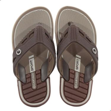 Imagem de Chinelo Infantil Cartago Dallas Bege/Marrom