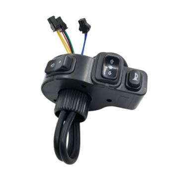 Imagem de Vaveren Chave de chifre de farol de bicicleta elétrica, botão de 3 em 1, para triciclo de peças de reposição