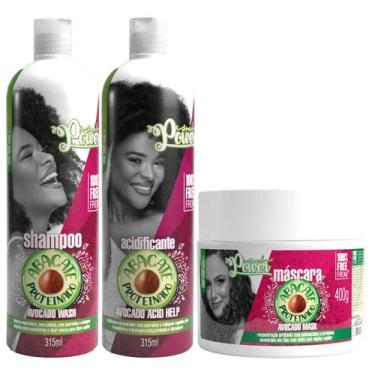 Imagem de Kit Shampoo + Acidificante + Mascara Avocado Abacate Soul Power Tratam