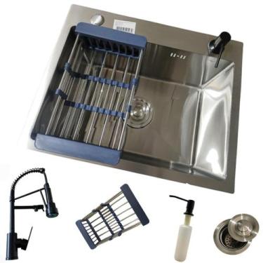 Imagem de Kit Cuba Gourmet 50x40cm + Torneira Gourmet Moncomando Cozinha - Morei