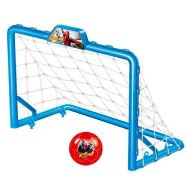 Imagem de Chute A Gol Golzinho Homem Aranha Spiderman 2 Traves E 1 Bola Futebol 