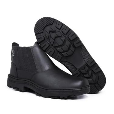 Imagem de Botina Masculina Trabalho Couro Legítimo 210 (Preto, BR, Adulto, Numérico, 45)