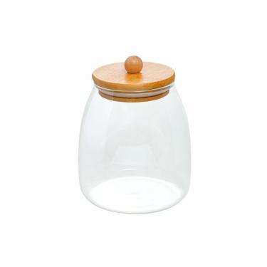 Imagem de Porta Mantimentos Redondo Em Vidro Borossilicato Ecokitchen Mimo Style 1l