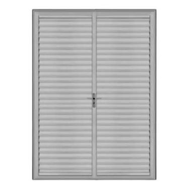 Imagem de Porta Palheta Dupla 2.10x1.50 C/fechadura Linha 25 - Jr esquadrias pre