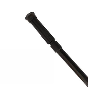 Imagem de Varão Extensivo Ajustável Para Cortina Box Banheiro Suporte Extensor Branco, Preto(PRETO,0,84cm á 0,95cm)