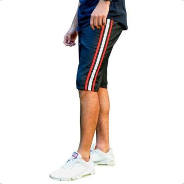 Imagem de Bermuda Tactel Masculina Short Treino Academia  - Ben20, GG, Preto