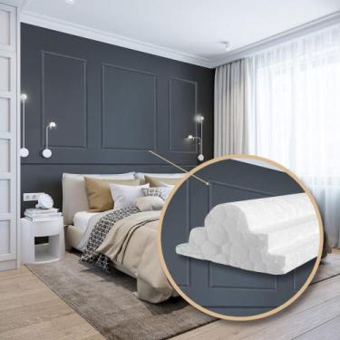 Imagem de Kit com 10 Metros Moldura Isopor Decorativa Boiserie Rodameio - Belo P