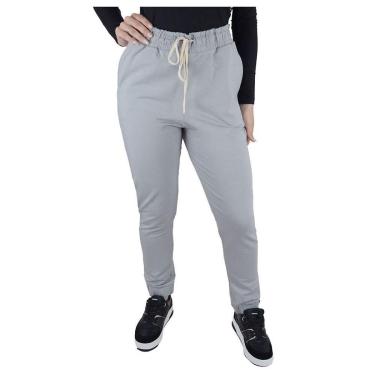Imagem de Calça Feminina Olho Fatal Jogger Cinza Fossil - 60186-Feminino