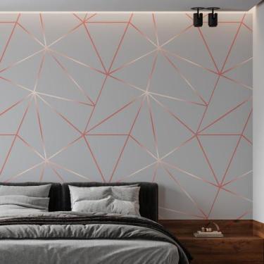 Imagem de Kit 2 Rolos Papel De Parede Adesivo Zara Cinza Claro 3,0M - Gh Papel D