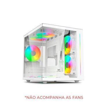 Imagem de Gabinete Aquarius MT-G810WH Sem Fonte C3Tech Gaming - C3 -tech