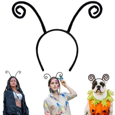 Imagem de Beviliu Butterfly Antenna Headband, Bendable Ladybug Ant Insect Antenna Costume Cosplay Adult for Halloween Christmas Washing Makeup Birthday Party, Black, 1Pack