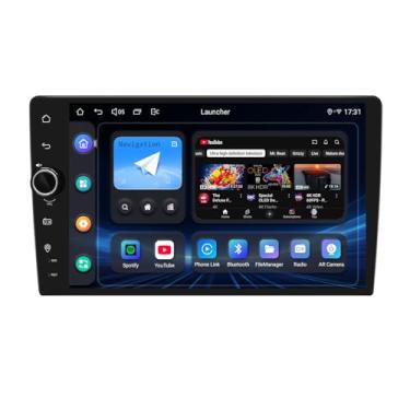 Imagem de Joying Rádio com tela sensível ao toque Din de 22 cm com Carplay e Android Auto, Android 13 Car Stereo1280x800P com rádio AM/FM, GPS, SWC, botão de volume (JY-UTS07N4)