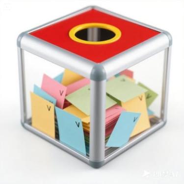 Imagem de KAFENDA Urna De Doação De Acrílico Para Arrecadação De Fundos, Caixa De Sugestões (20Cm)