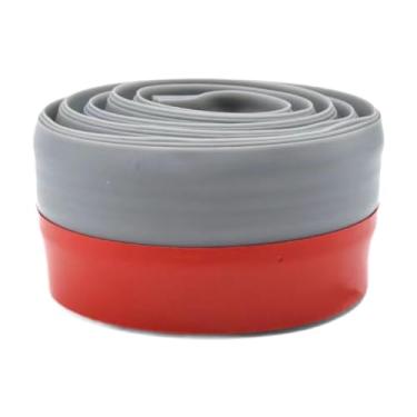 Imagem de predolo Batente de porta, bloqueador de calor e frio à prova de som, faixa de porta para manter o frio do lado de fora, Cinza