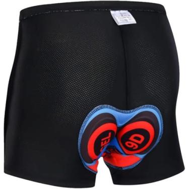 Imagem de Shorts De Motociclista 3d Engrossado Silicone Gel Acolchoado Bicicleta Ciclismo Shorts De Roupa Interior, B, M