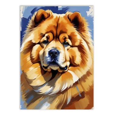 Imagem de Placa Decorativa Cachorro Cão Chow Chow Ilustração Poster Quarto Sala