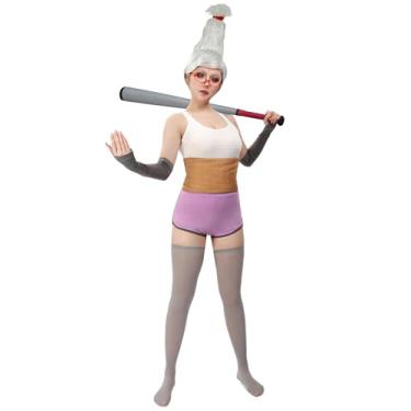 Imagem de C-ZOFEK Conjunto completo de fantasia de cosplay Seiko Ayase tamanho EUA com tapa-olhos e óculos para mulheres Halloween (GG)