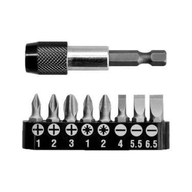 Imagem de Jogo de bits com adaptador magnético 9 peças INGCO