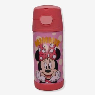 Imagem de Garrafa Térmica Infantil Click Canudo 300ml Minnie Mouse - Zona Cristi
