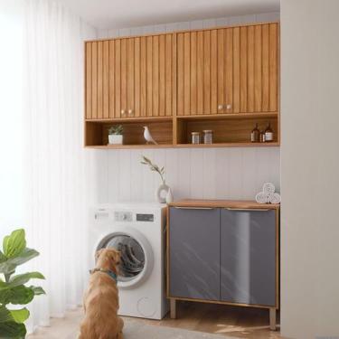 Imagem de Armários Multiuso para Área de Serviço 3 Peças com 6 Portas Divina - M