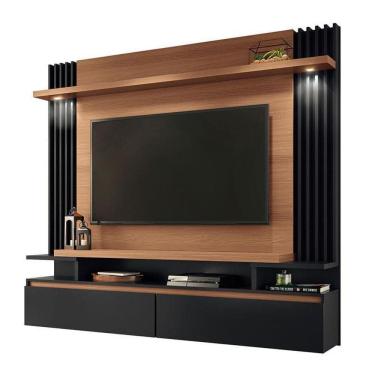 Imagem de Painel Para Home Suspenso Cosmo Nature Preto - Hb Móveis