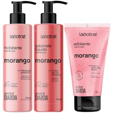 Imagem de Kit Sabonete Liquido + Esfoliante + Hidratante Corpo E Rosto Labotrat 