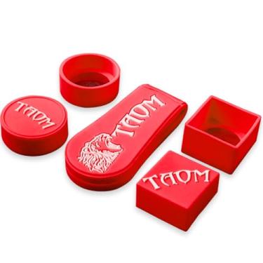 Imagem de YEUEK Suporte de giz profissional quadrado + redondo magnético para tacos de bilhar e sinuca suporte de giz silencioso, durável, acessórios de bilhar