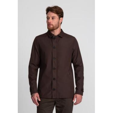Imagem de Casaco Docthos Masculino Parka Slim Nylon, 026 marrom escuro, G