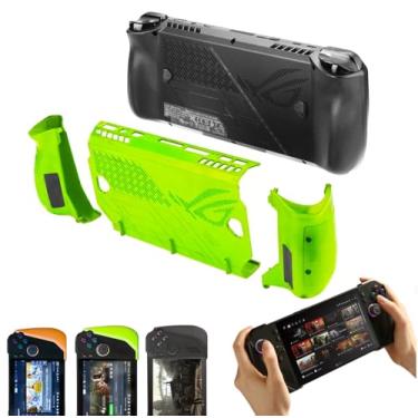 Imagem de BreedGaming Capa protetora ergonômica confortável e conversível para ASUS Rog Ally X Capa multifuncional (verde veneno)
