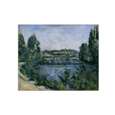 Imagem de Pintura de arte de parede em tela - Ponte e barragem - Reproduções de imagens em tela - Pôster de arte para decoração de parede de sala de estar 90 x 110 cm 35 x 43 polegadas sem moldura
