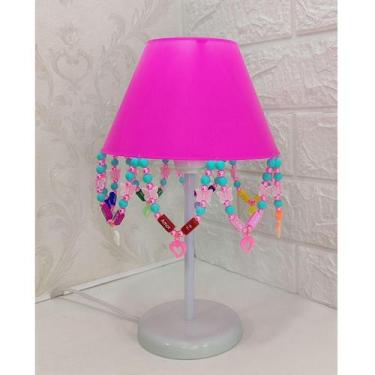 Imagem de Abajur Palavras Motivacionais Decorar Quarto De Bebê Menina - Lustres 