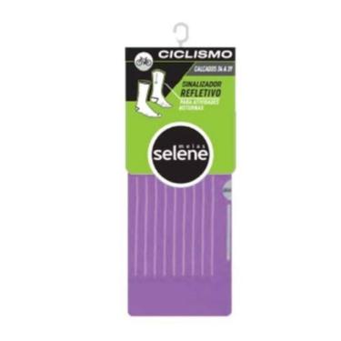 Imagem de Meia ciclista feminina com cano médio Selene 