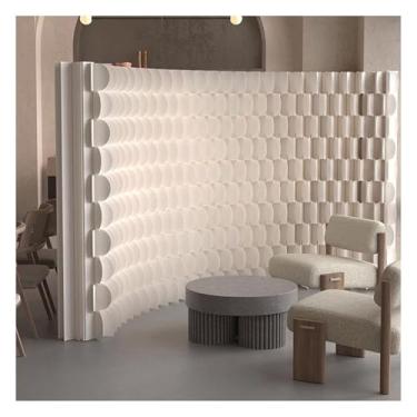 Imagem de Biombos e Divisórias Divisória De Ambiente Dobrável Moderna, Tela De Privacidade De Painel De Papel Portátil Retrátil, Divisórias De Ambiente Para Decoração De Home Office E Shopping Center(500x200cm/