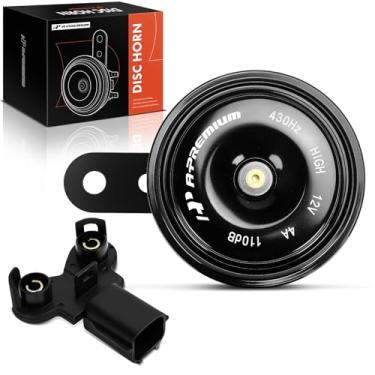 Imagem de A-Premium Buzina de carro elétrico compatível com Hyundai Elantra, Sonata, Santa Fe, Accent, Tucson ix35, Genesis, Verna i30 Genesis e Kia Forte, Sportage, Rio, Carnaval, Cerato