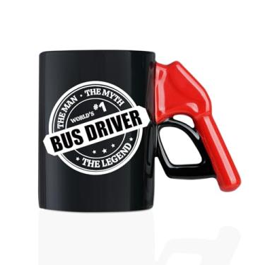 Imagem de Onebttl Presentes de agradecimento de motorista de ônibus para homens, mulheres - Caneca de café de reabastecimento - presente para motorista de ônibus escolar - Caneca de cerâmica engraçada de 400 ml