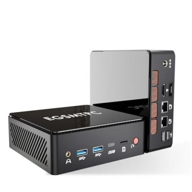 Imagem de EGSMTPC Mini PC AI com Intel Ultra 7 155H (16C/22T), 32GB DDR5, SSD NVMe de 1TB, Mini Computador Desktop Suporta Monitores Triplos 8K, Thunderbolt 4, LAN Dual 2.5GbE, Wi-Fi 6, BT 5.2, Win 11 Pro