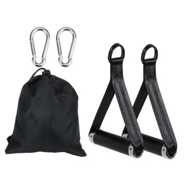 Imagem de rockible Alças de exercícios, acessórios de, alças de treino, somente alça de faixa de resistência, para de polia, Preto