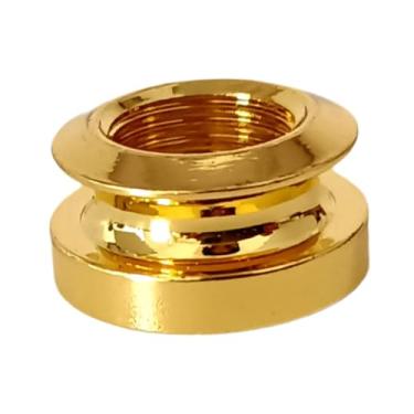 Imagem de Colaxi Captador de guitarra, pino de cauda, conector de guitarra, acessório de pino de extremidade, rosca redonda 3/8-32, para violões acústicos, Ouro