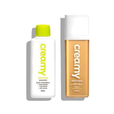 Imagem de Kit Clareador Creamy Ácido Tranexâmico 90ml + Vitamina C Gold 30ml