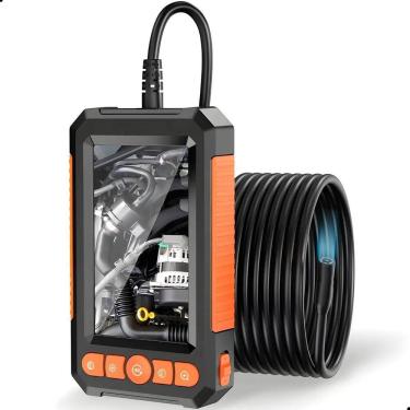 Imagem de Câmera Sonda Endoscópio Inspeção Cabo 5m Tela LCD Diagnóstico Automotivo Oficina Prova d`Água M-C43A