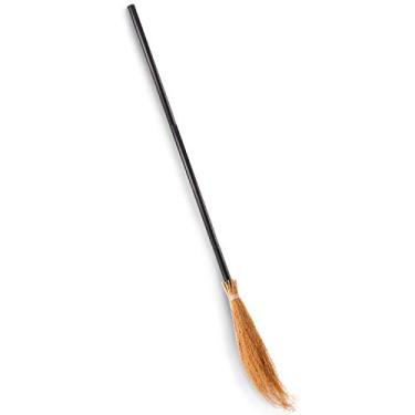 Imagem de Acessórios de fantasia de bruxa de Halloween com vassoura de plástico para decoração de festa de Halloween (104 cm)