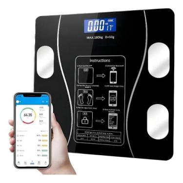 Imagem de Balança Bioimpedância Digital Bluetooth até 180Kg c/App - OKOKTECHNOLO