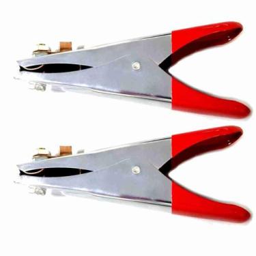 Imagem de Kit 2 Garras Negativas Grampo Terra Para Solda 500A - Brax