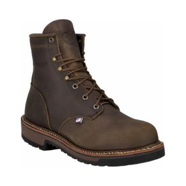 Imagem de Silverado Bota de trabalho masculina de 15 cm com bico macio, Marrom, 13