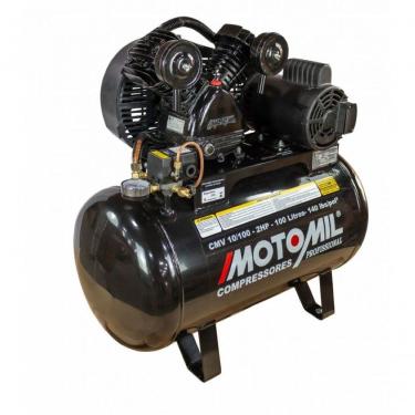 Imagem de Compressor 140lbs 2hp Trifásico 220-380v Cmv-10-100 Motomil