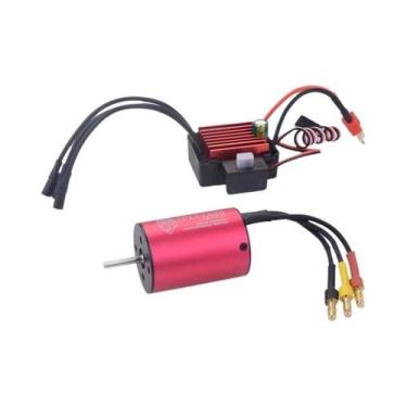 Imagem de Combo De Motor Brushless ESC 35A À Prova d'Água Para Carros RC 1/16 1/