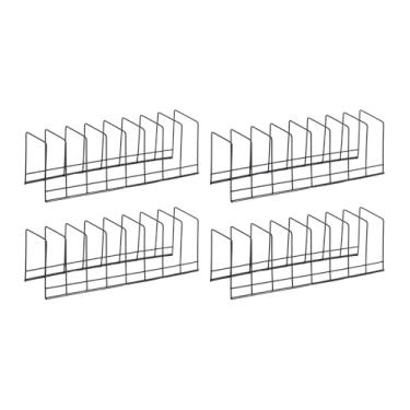 Imagem de IEUDNS 4x Escorredores de utensílios para secar pão, prateleiras de armazenamento, suporte para utensílios de jantar, suporte para costelas para, Suporte para Pratos Pretos