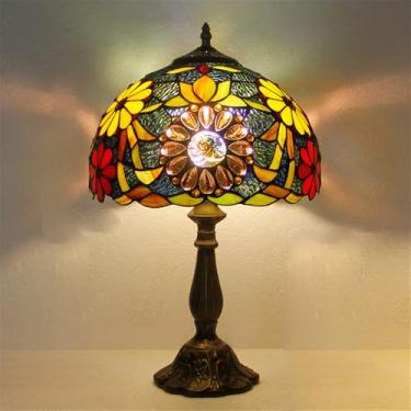 Imagem de Retro Luxo Americano Criativo Vidro Colorido Led Luz De Mesa, Iluminação Para Sala De Estar Estúdio Quarto Villa Hotel Decoração (Estilo 31)