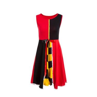 Imagem de Ruikajia Vestido de cosplay de rainha para adultos, vestido inspirado na rainha de copas, pequeno